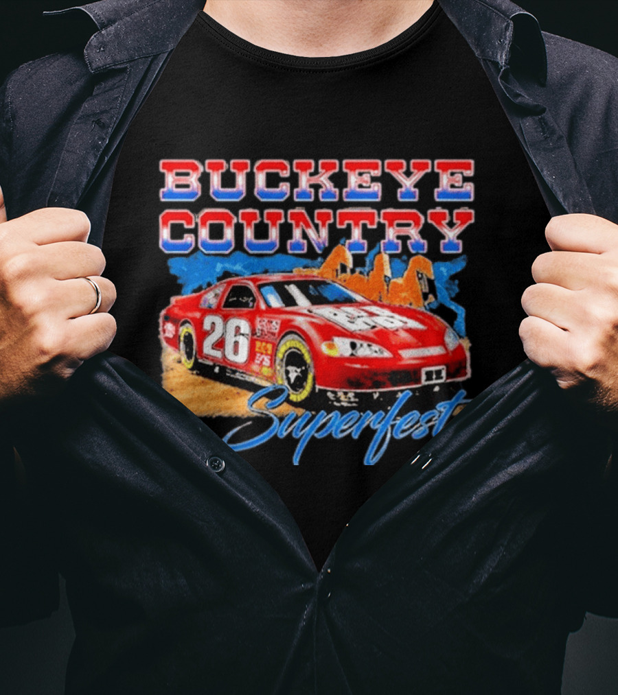 Buckeye Country Superfest 2026 Racing Car 26 T-Shirt
