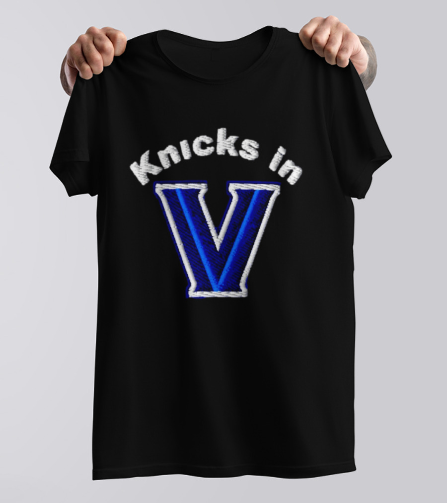 Knicks In V Basketball New York Villanova Wildcats T-Shirt