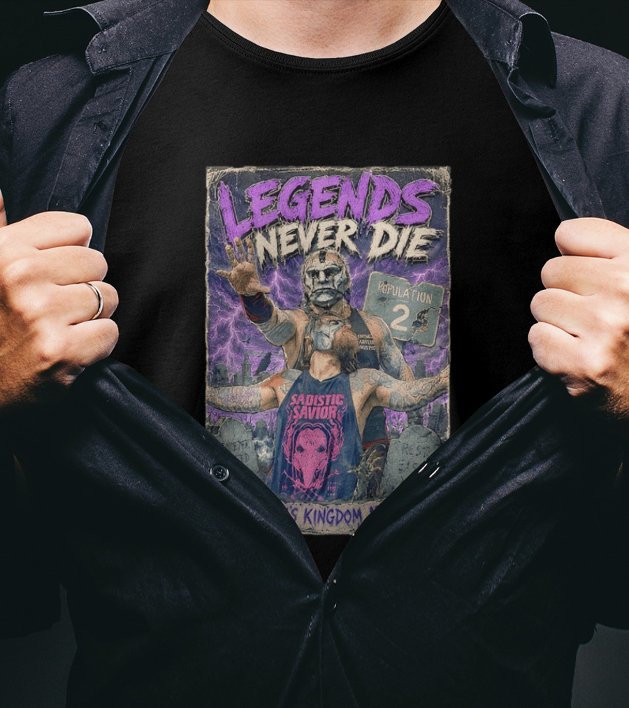 Legends Never Die Sadistic Savior Satan's Kingdom MA Penta El Zero Miedo T-Shirt