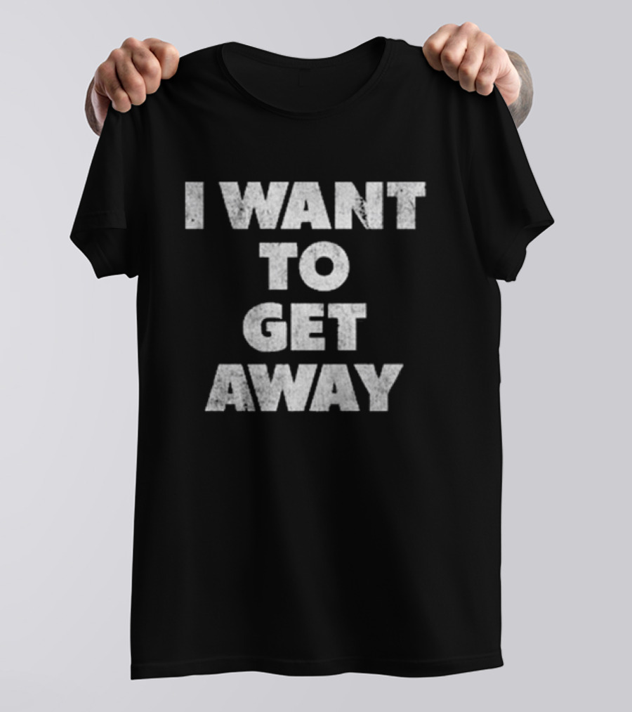 Lenny Kravitz I Want To Get Away I Want To Fly Away Lyric Bold White T-Shirt