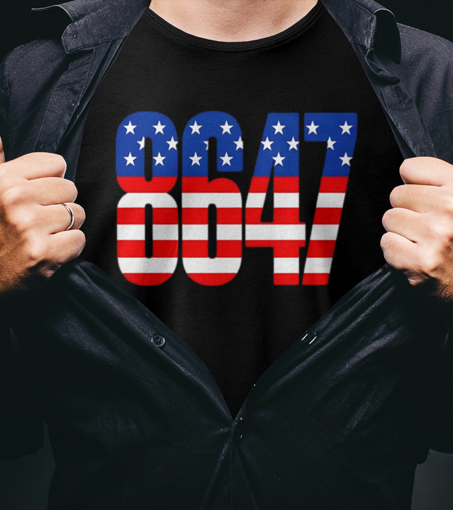 Patriotic American Flag 8647 Independence Day Stars And Stripes T-Shirt