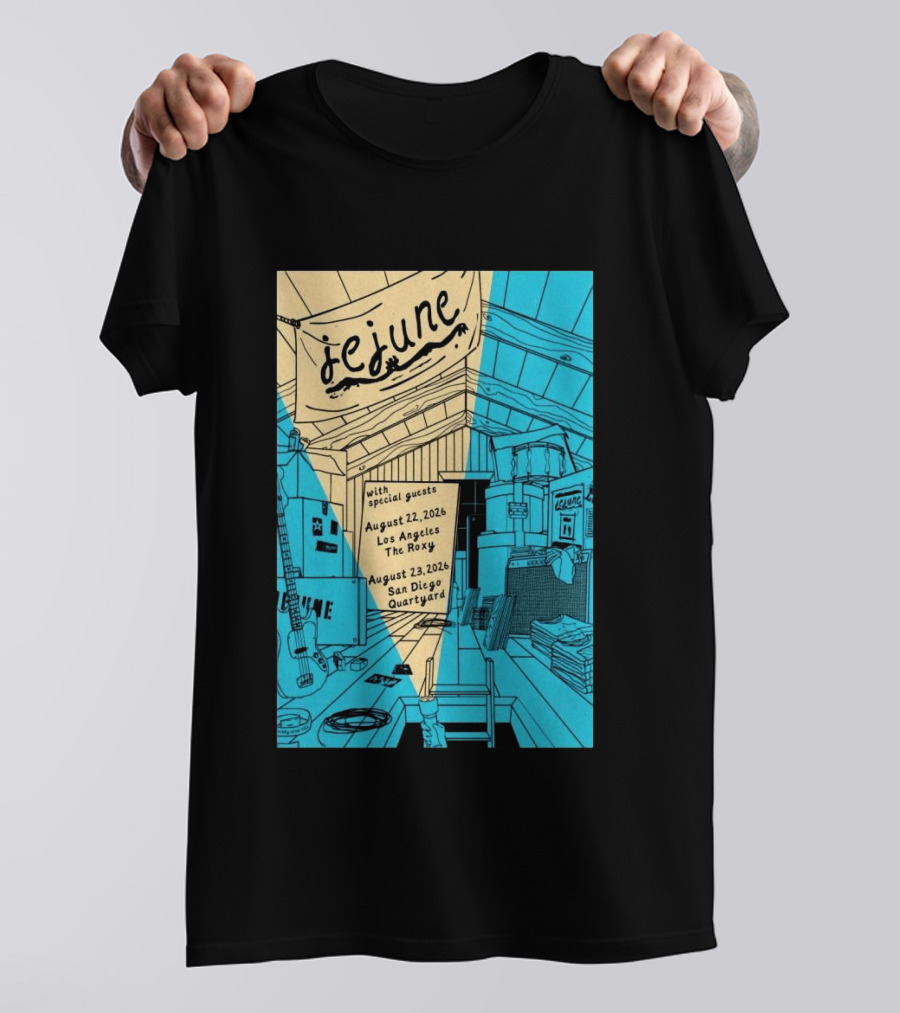 Jejune August 22 2026 Los Angeles The Roxy With Special Guests T-Shirt