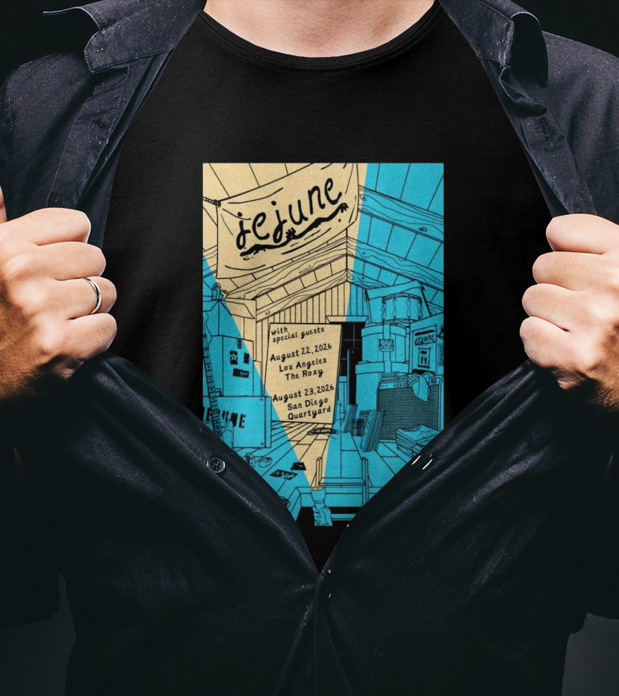 Jejune August 22 2026 Los Angeles The Roxy With Special Guests T-Shirt