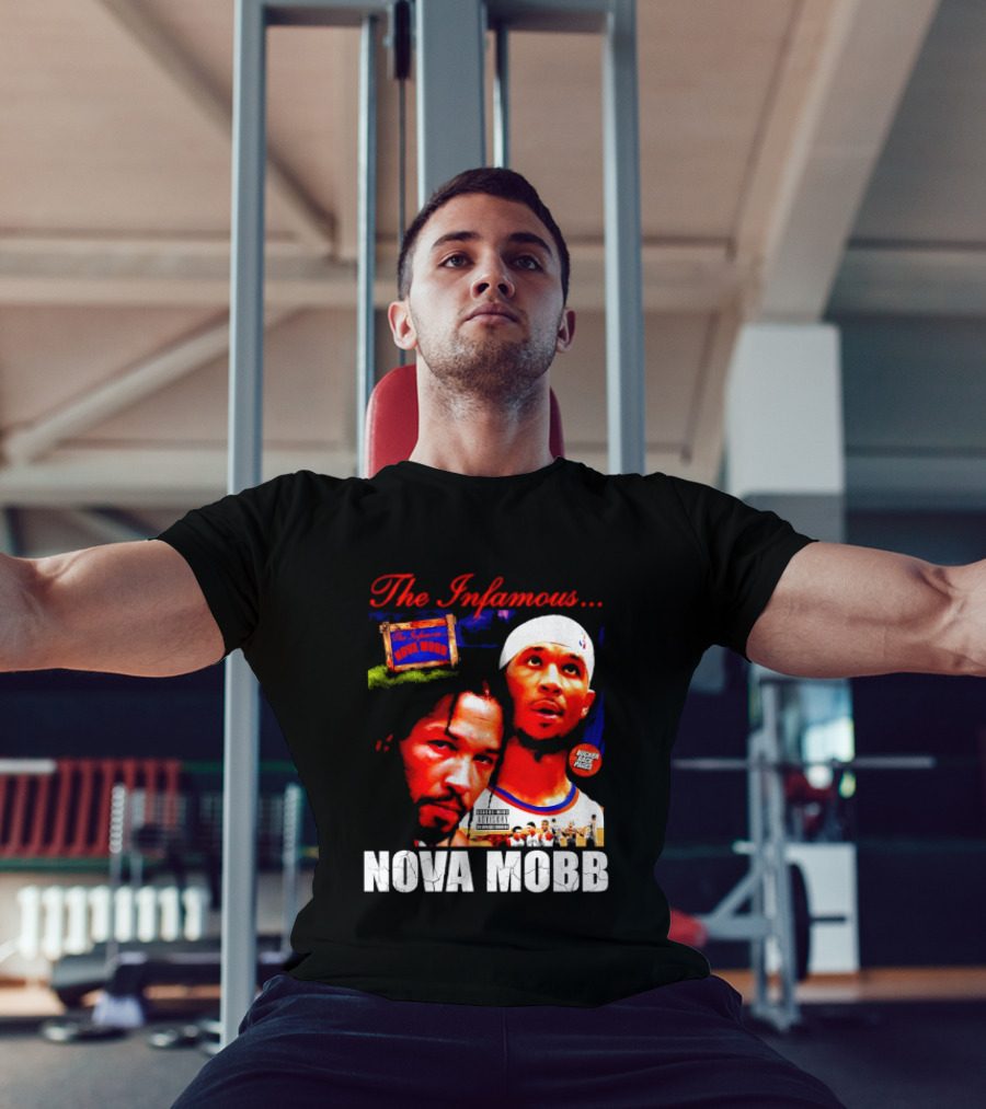Josh Hart Jalen Brunson The Infamous Nova Mobb New York Knicks NBA 2026 T-Shirt