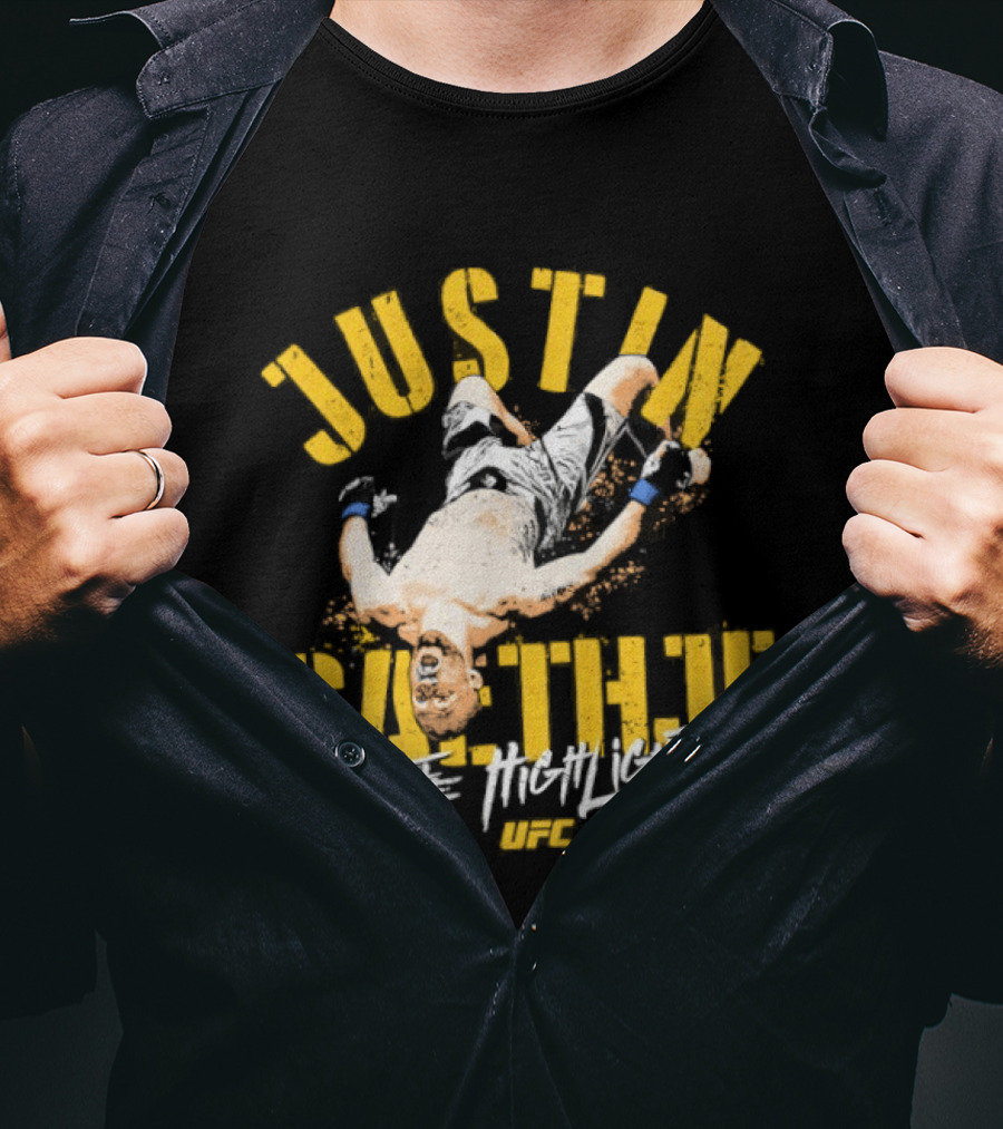 Justin Gaethje The Highlight Fighter Action Pose T-Shirt