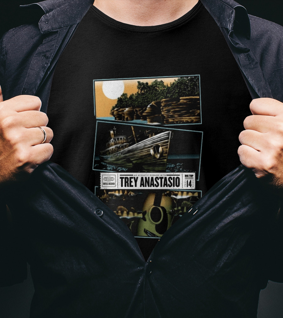 Trey Anastasio Acoustic Evening Lake Superior Big Top Chautauqua Bayfield Wisconsin June 14 2026 T-Shirt