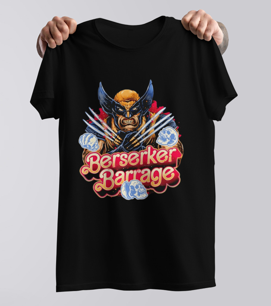 Berserker Barrage Wolverine Claw Attack Mode T-Shirt