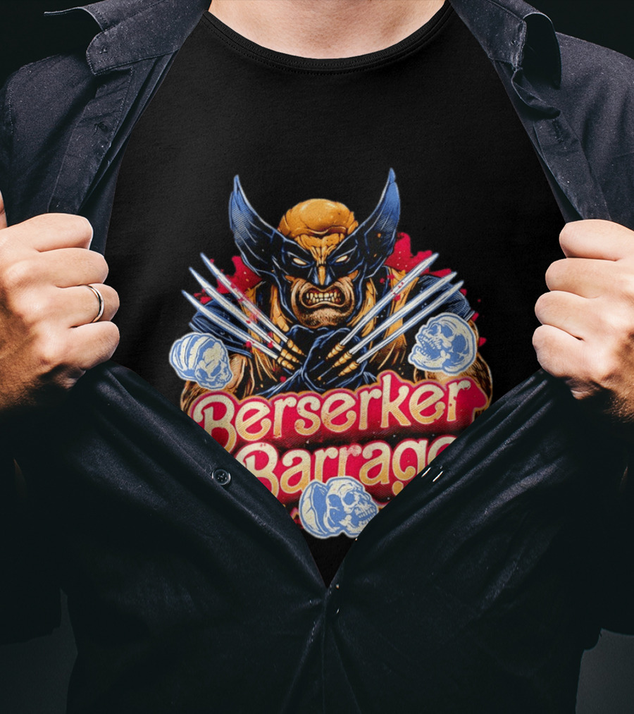 Berserker Barrage Wolverine Claw Attack Mode T-Shirt