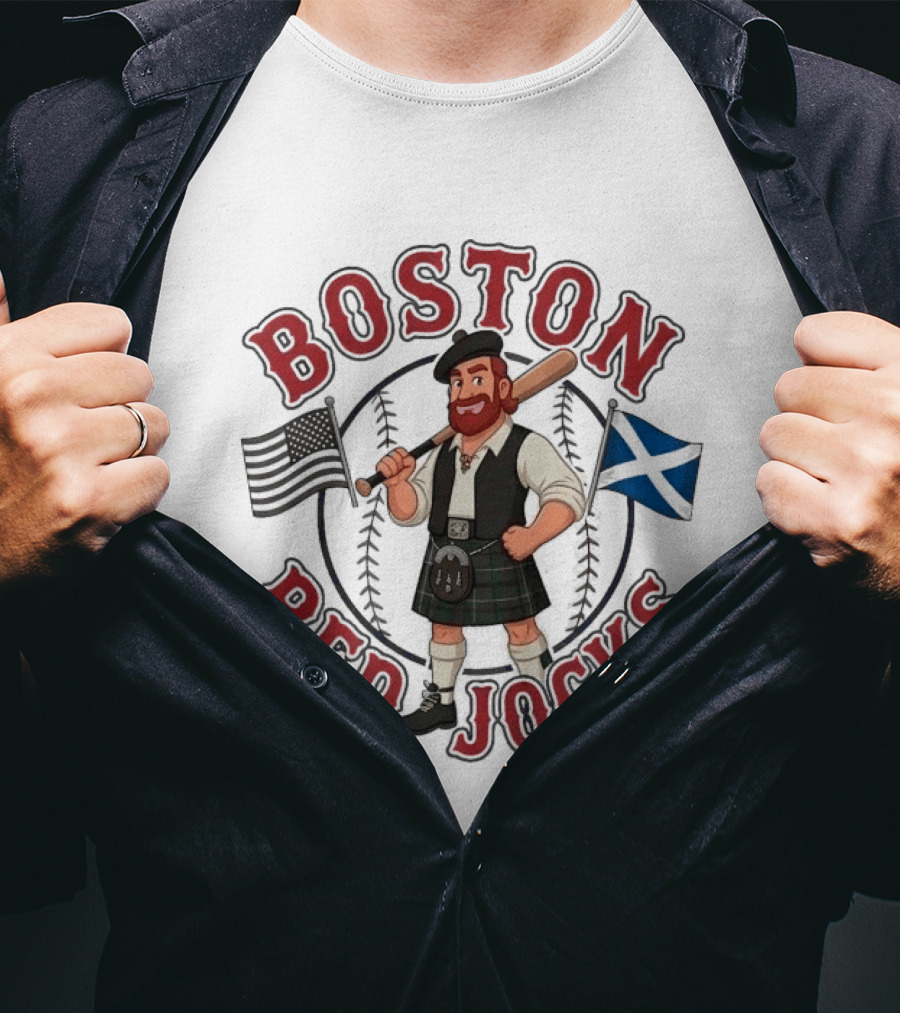 Boston Red Sox Scottish Heritage Baseball T-Shirt