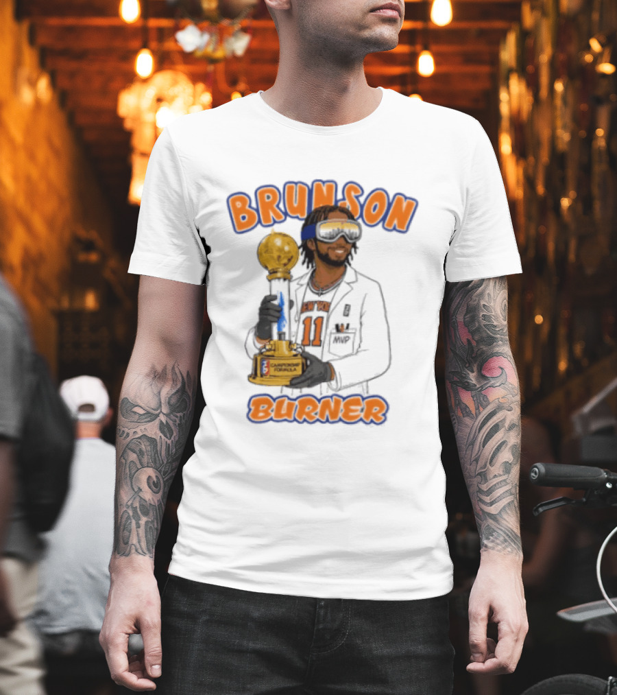Brunson Burner Jalen Brunson New York Knicks Championship Formula T-Shirt