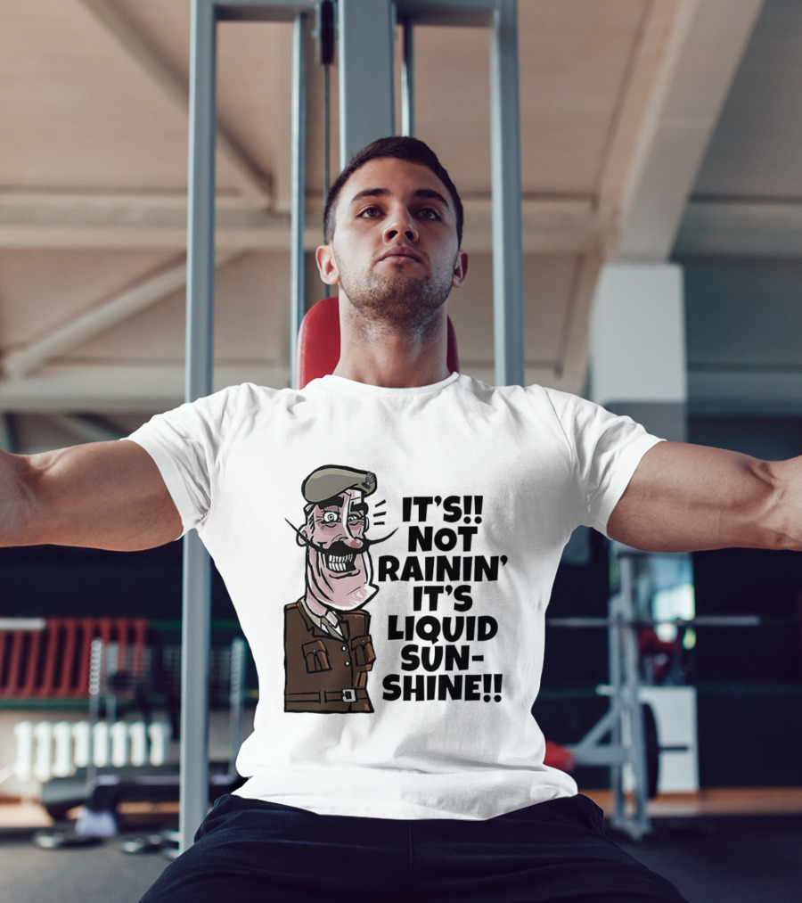 Field Marshal Montgomery It's Not Rainin' It's Liquid Sunshine British Army Vintage Humor T-Shirt