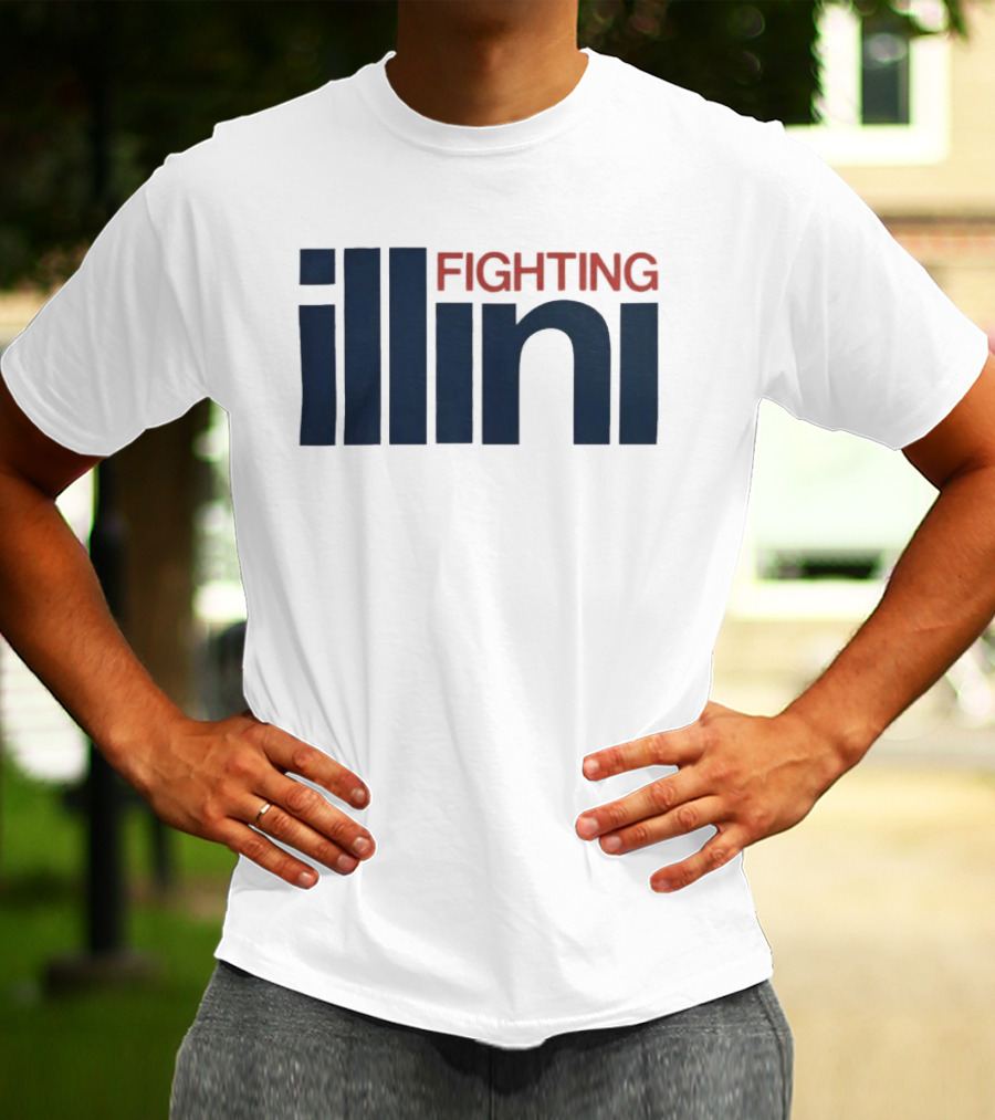 Illinois Fighting Illini Navy Blue And Orange T-Shirt
