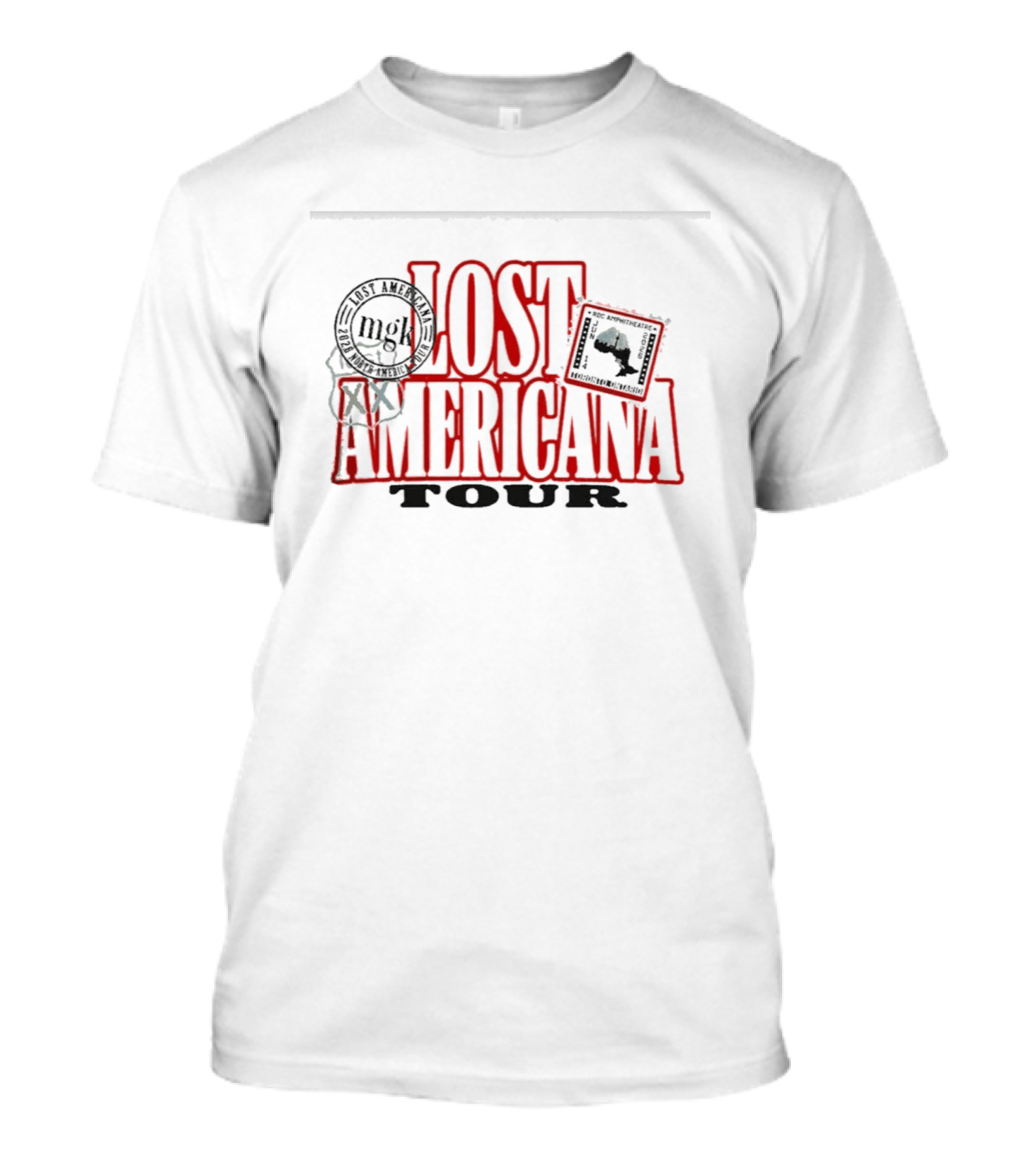Machine Gun Kelly Lost Americana Tour 2026 Toronto Exclusive June 14 RBC Amphitheatre T-Shirt
