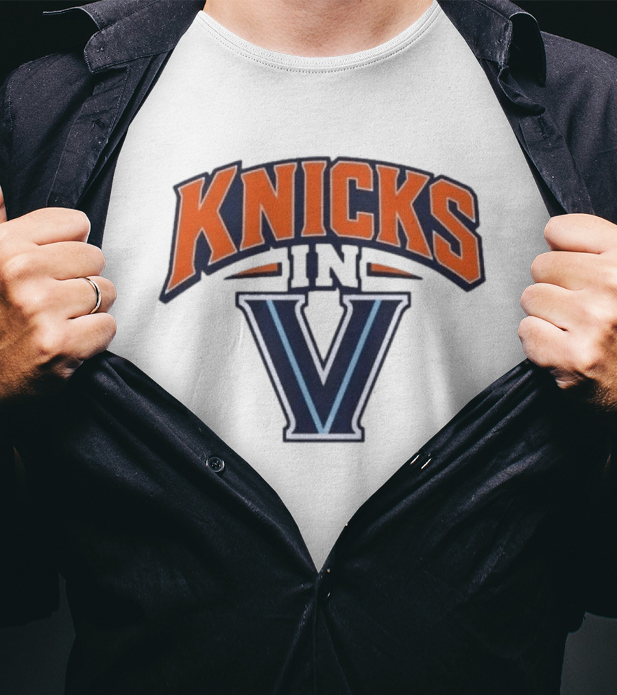 Knicks In V New York Villanova Wildcats T-Shirt