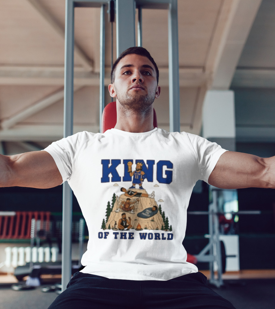 New York Knicks NBA Jalen Brunson King Of The World Basketball Champions T-Shirt