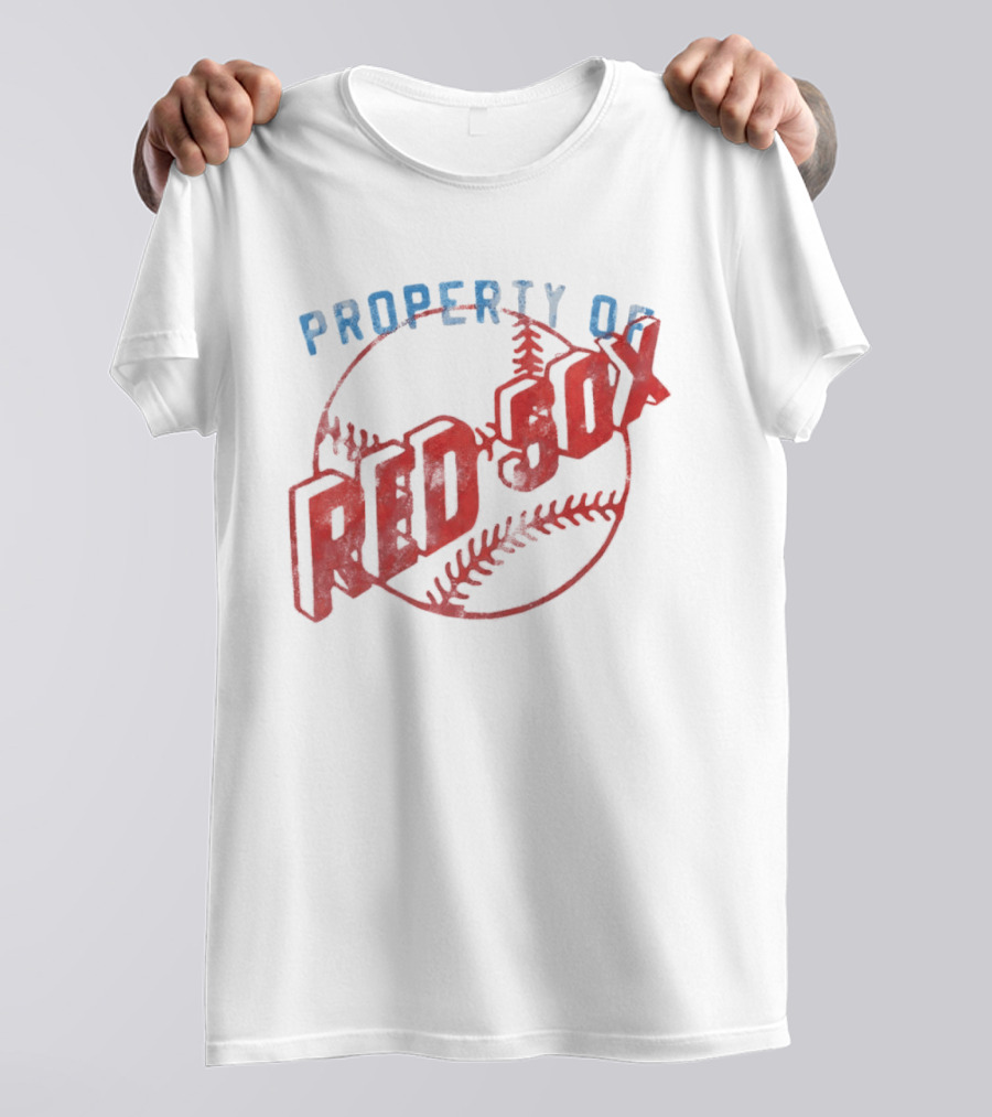 Property Of Boston Red Sox Cooperstown Baseball Classic Red Sox XXL T-Shirt
