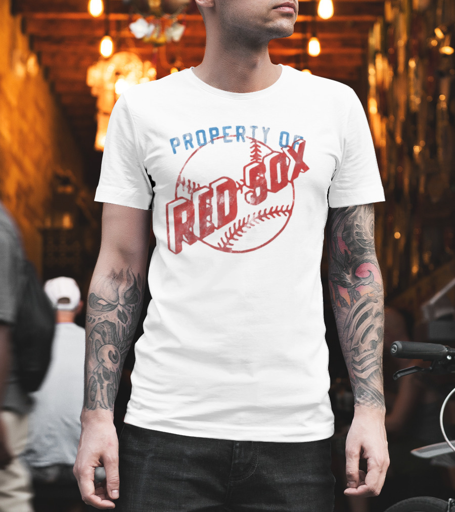 Property Of Boston Red Sox Cooperstown Baseball Classic Red Sox XXL T-Shirt