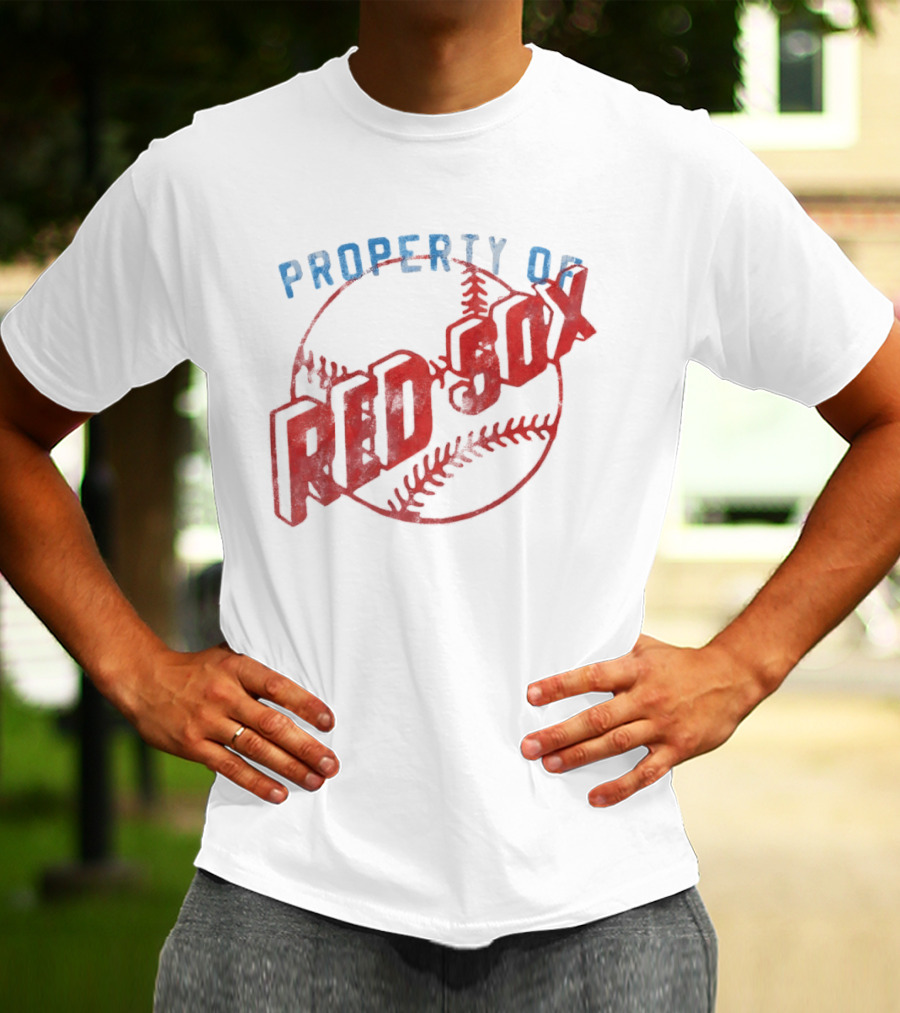 Property Of Boston Red Sox Cooperstown Baseball Classic Red Sox XXL T-Shirt