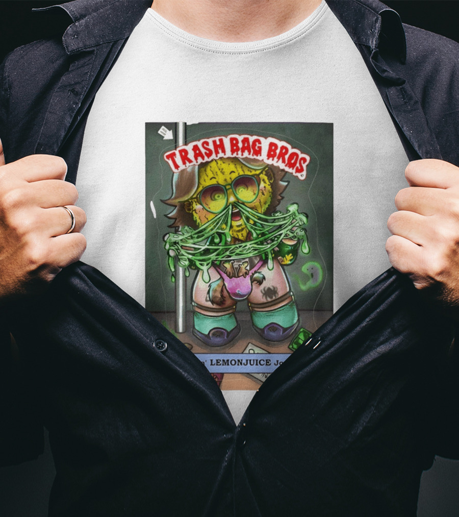 Trash Bag Bros Leakin Lemonjuice Jones Retro Style Comic T-Shirt