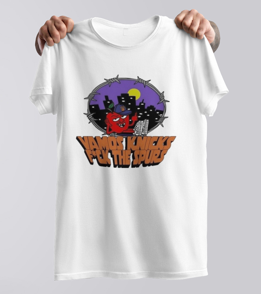 Vamos Knicks F*ck The Spurs New York City Basketball Fan T-Shirt