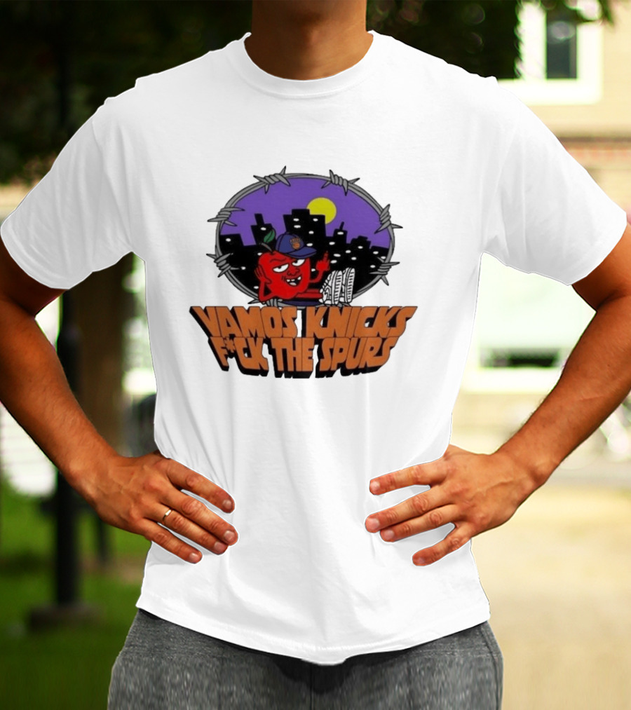 Vamos Knicks F*ck The Spurs New York City Basketball Fan T-Shirt