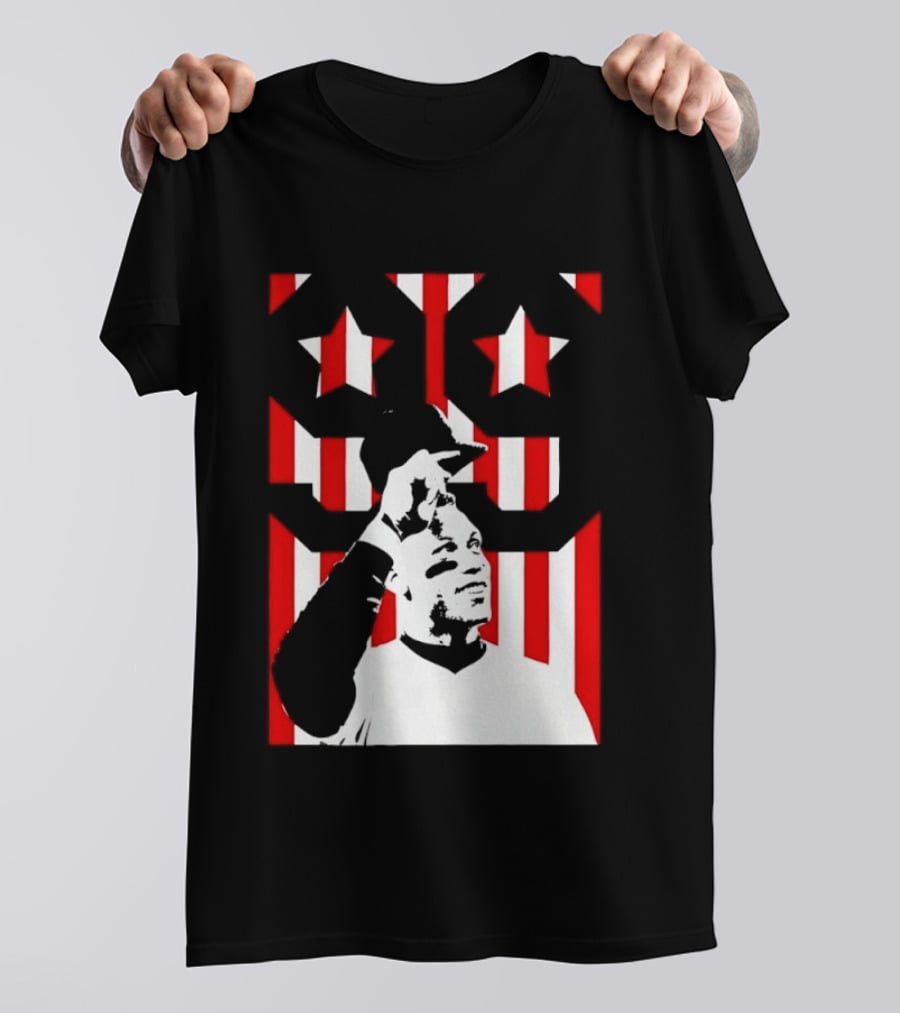 Aaron Judge 99 New York Yankees Stars Stripes Flag Yankee Stadium Hero T-Shirt