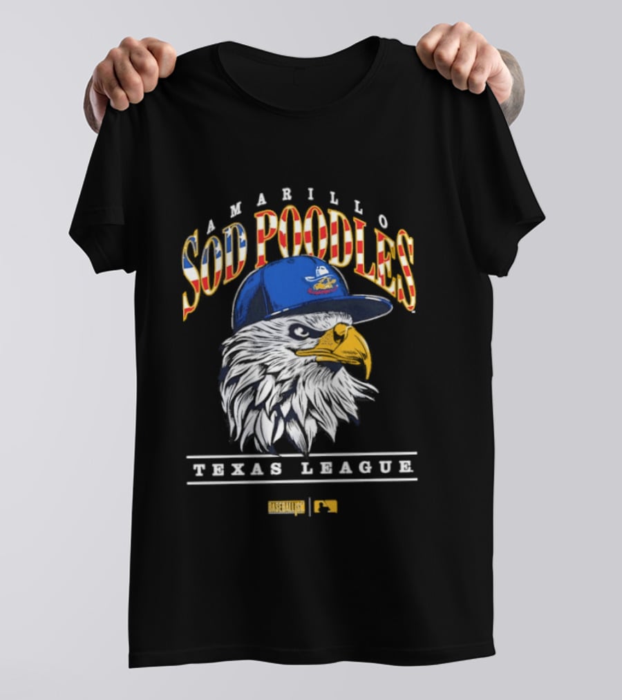 Amarillo Sod Poodles Eagle Texas League Baseballism T-Shirt