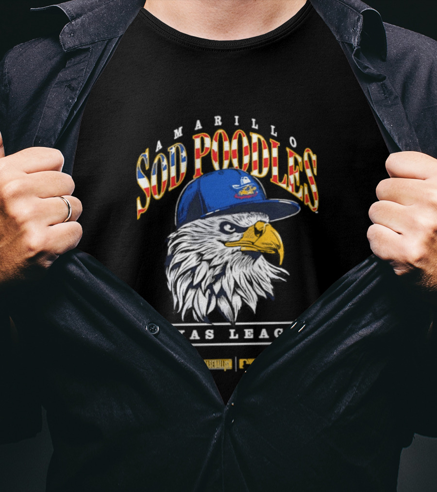 Amarillo Sod Poodles Eagle Texas League Baseballism T-Shirt
