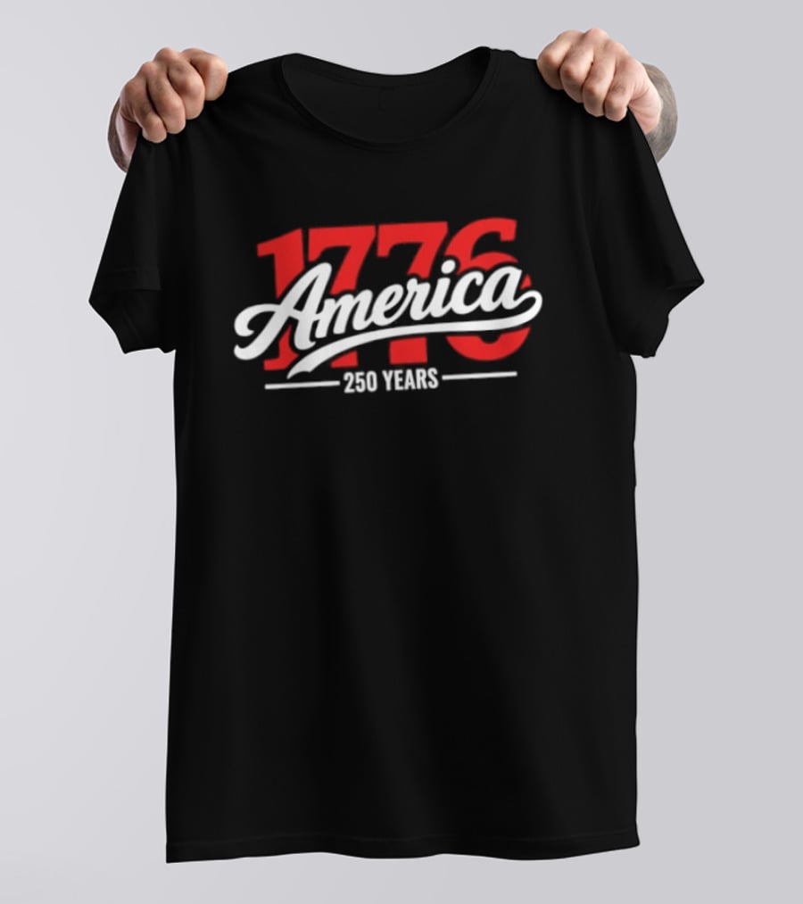 America 1776 250 Years Chicago Cubs Baseball T-Shirt