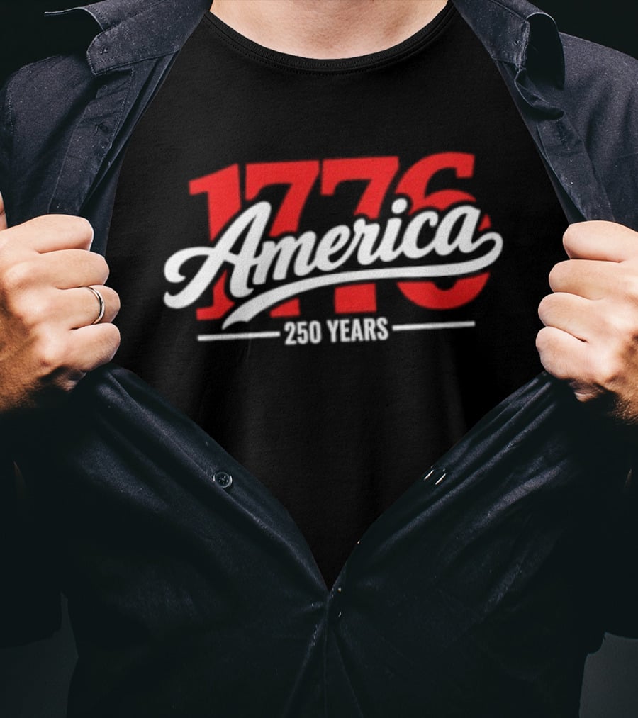 America 1776 250 Years Chicago Cubs Baseball T-Shirt