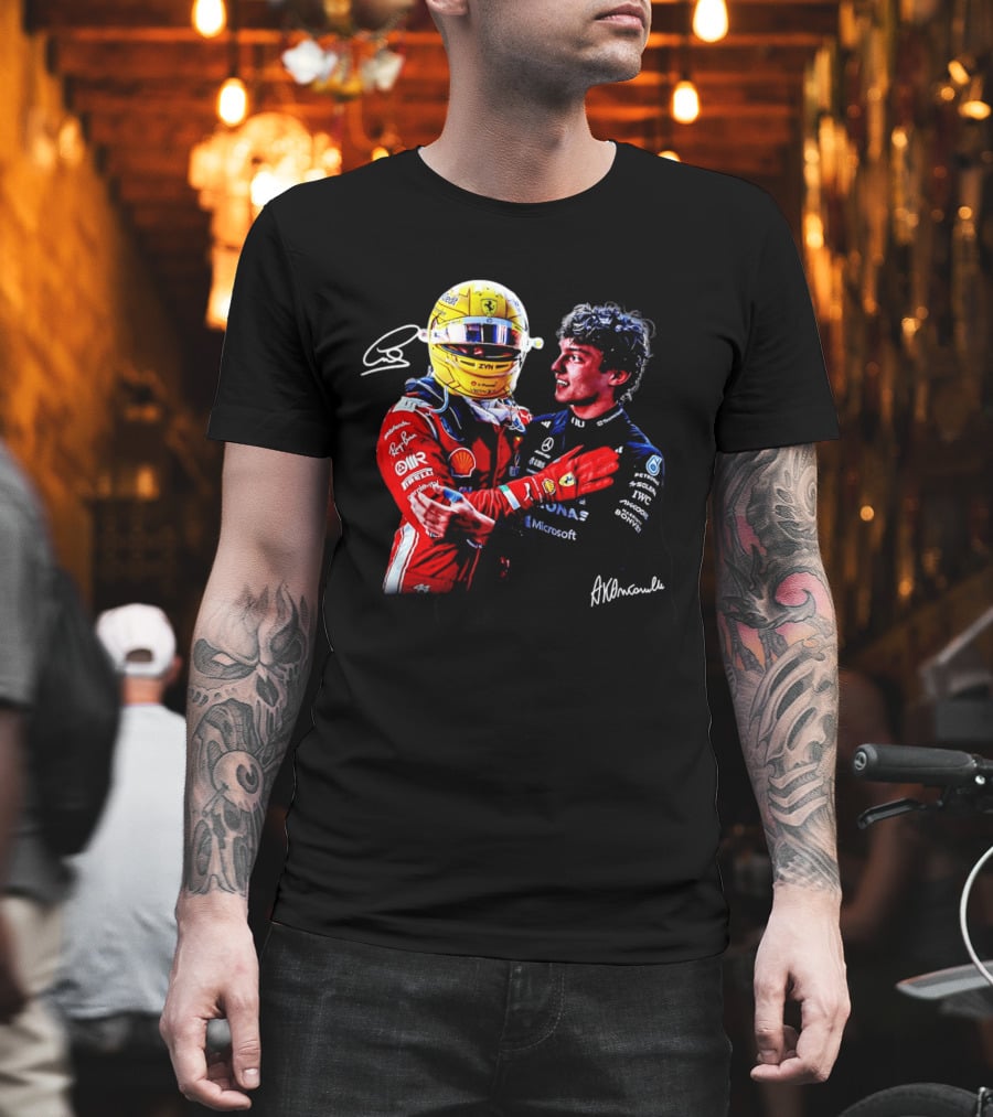 Ferrari Shell Mercedes Petronas Racing Embrace ZYN Microsoft T-Shirt