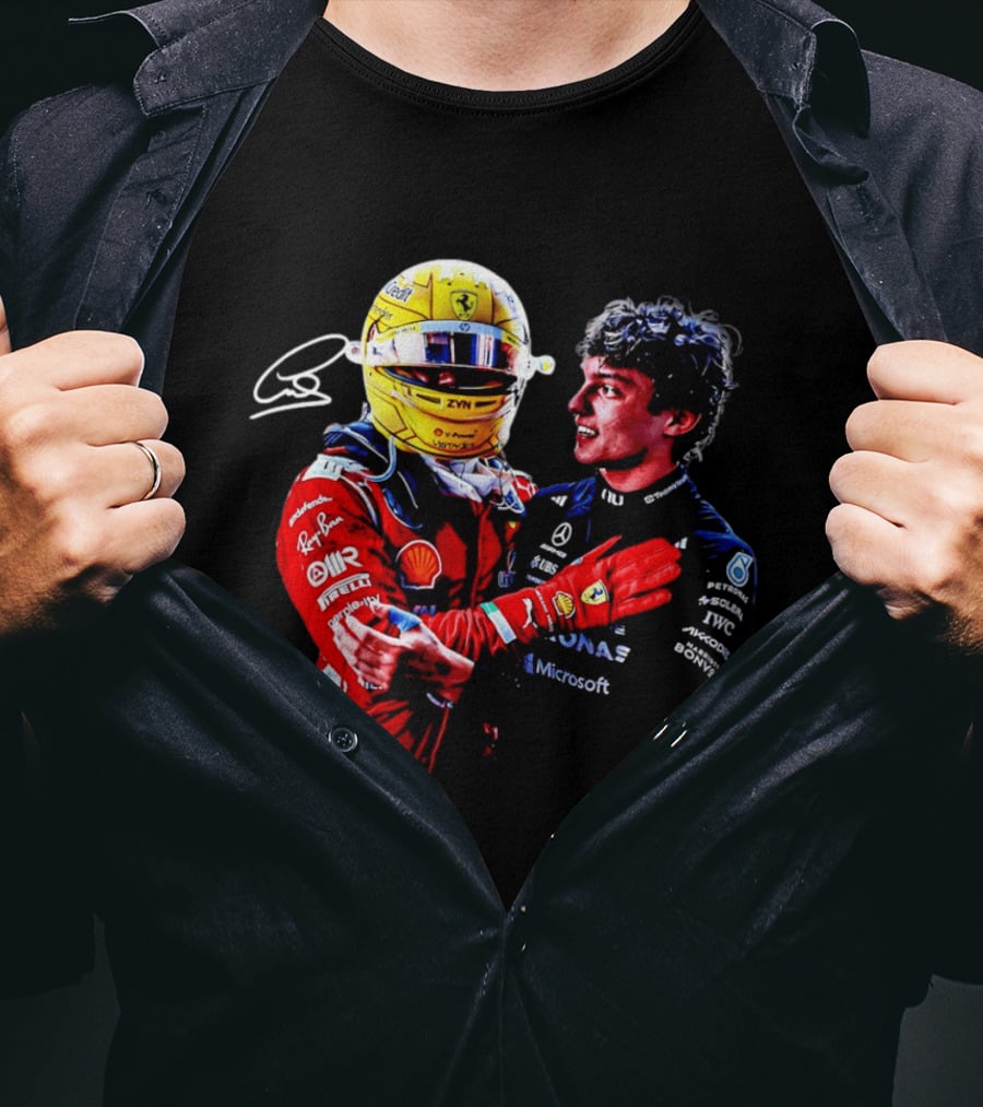 Ferrari Shell Mercedes Petronas Racing Embrace ZYN Microsoft T-Shirt