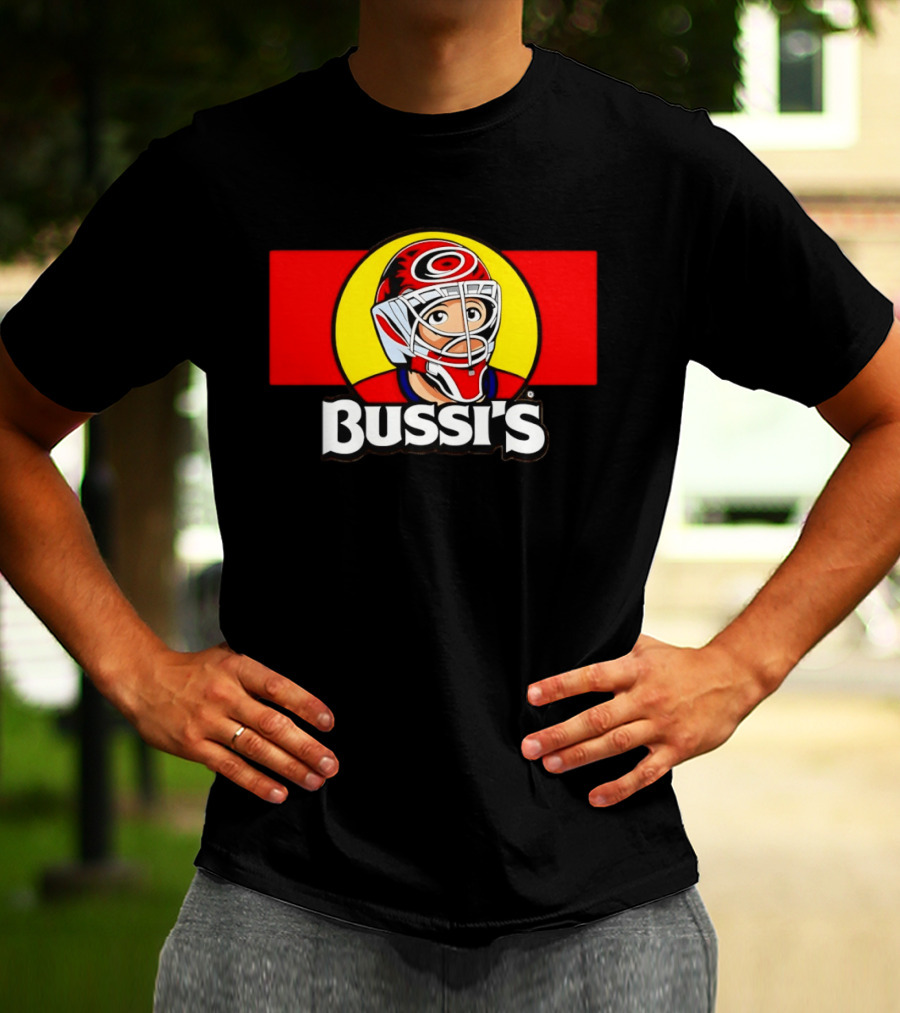 Brandon Bussi Carolina Hurricanes Goalie NHL Hockey 2026 T-Shirt
