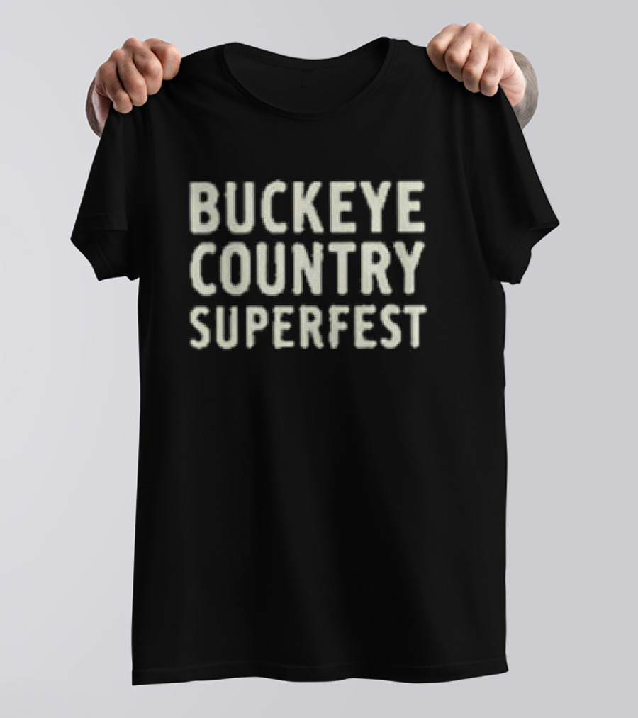 Buckeye Country Superfest 2026 The Dog In Columbus Ohio At Ohio Stadium June 13 2026 T-Shirt