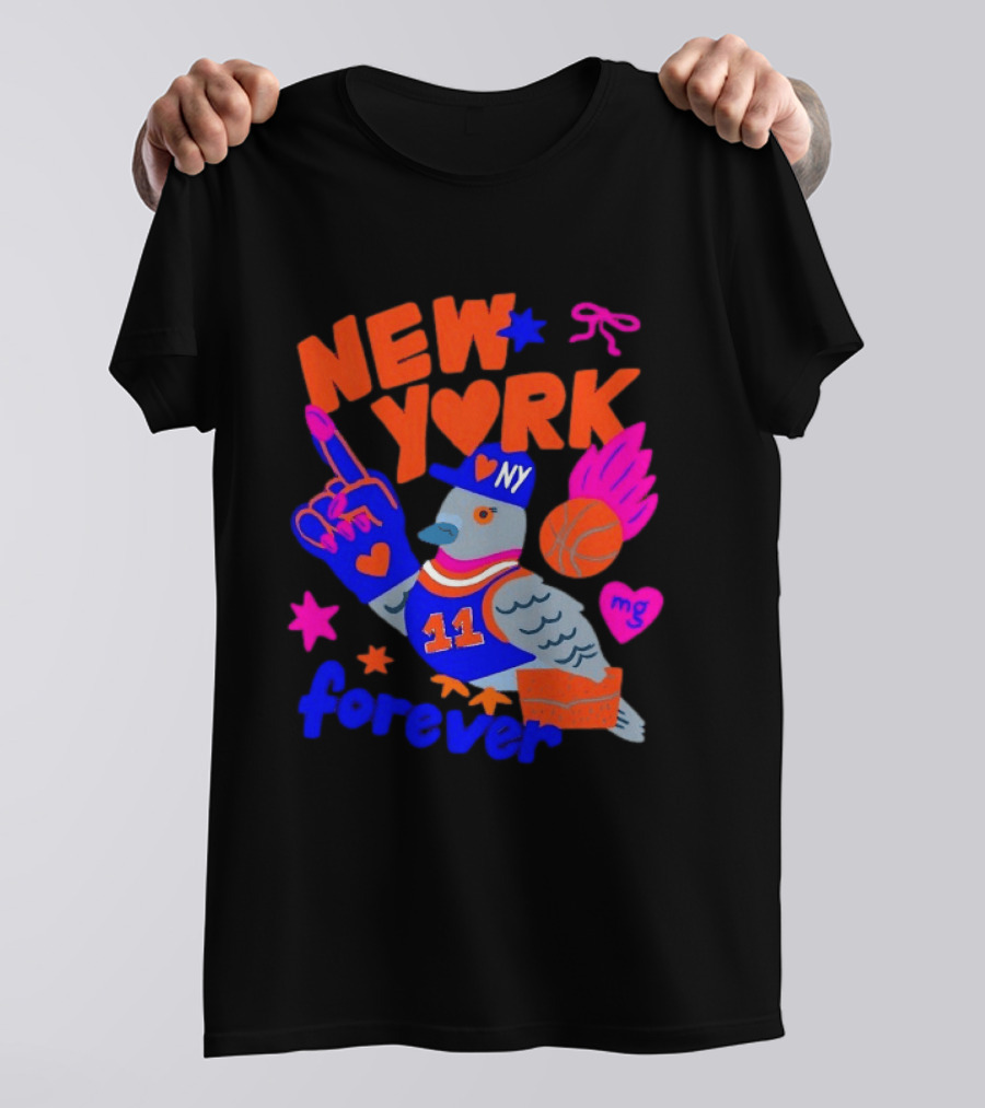 New York Knicks Jalen Brunson Pigeon Love Forever T-Shirt