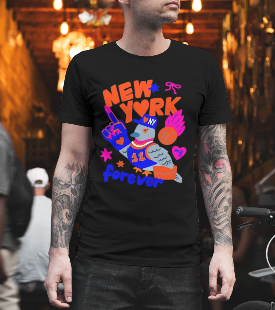 New York Knicks Jalen Brunson Pigeon Love Forever T-Shirt