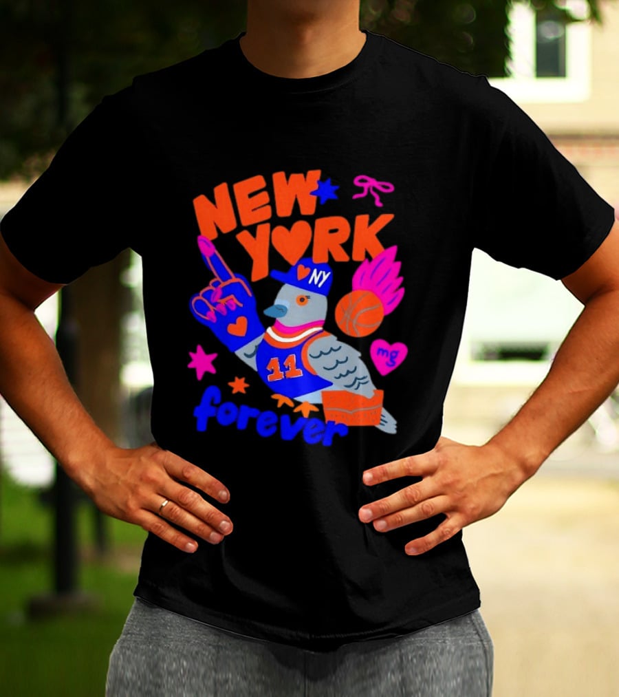 New York Knicks Jalen Brunson Pigeon Love Forever T-Shirt