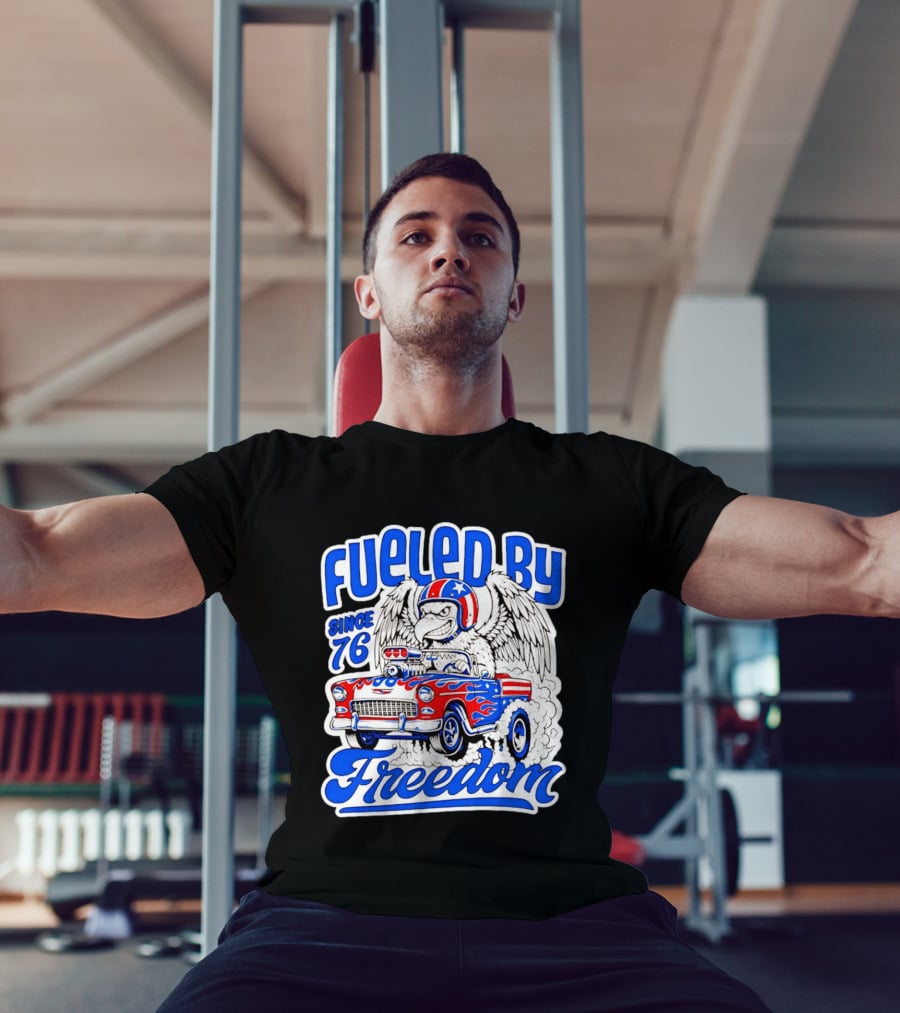 Fueled By Freedom Eagle Hot Rod USA Since 76 T-Shirt
