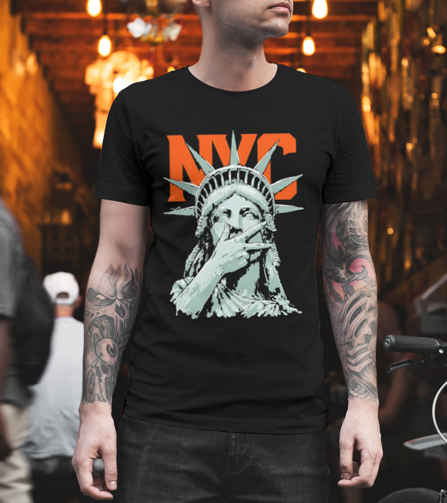 NYC Statue Of Liberty Meme 2026 World Champs T-Shirt