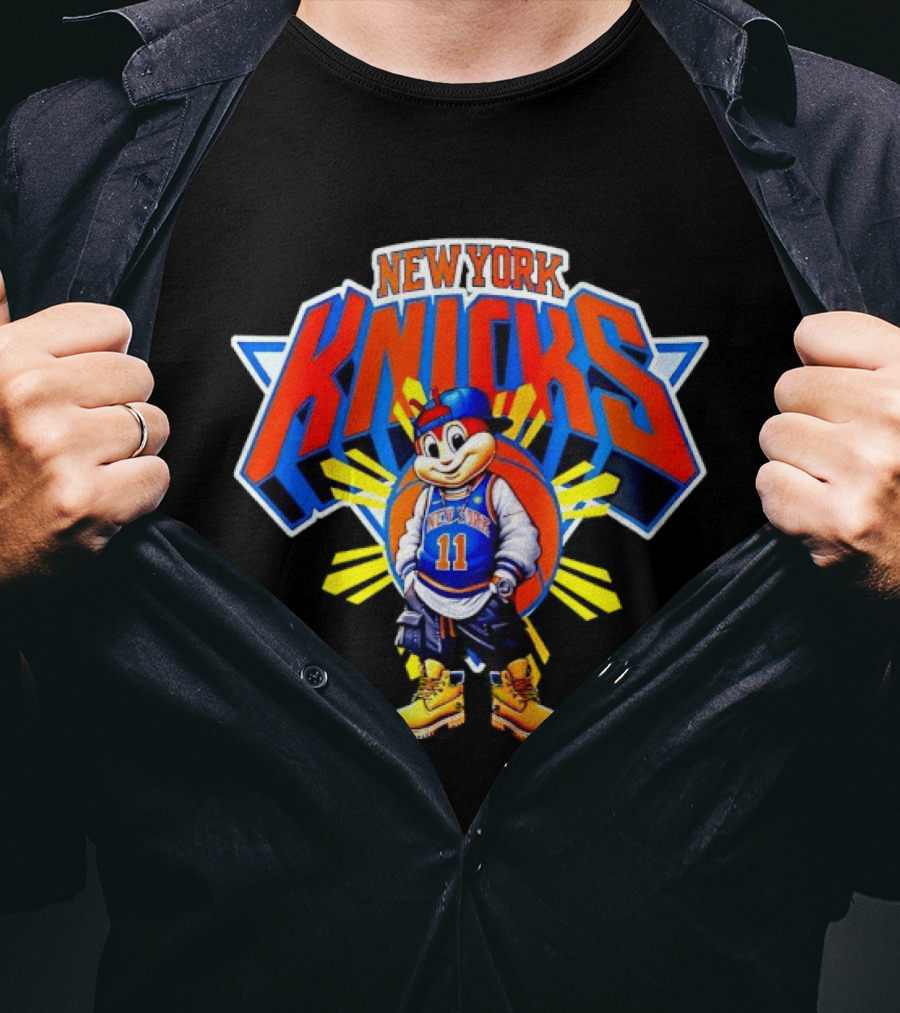 New York Knicks Jollibee Jalen Brunson Basketball Collaboration T-Shirt