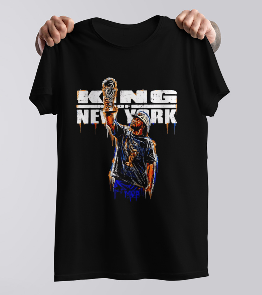 King Of New York Jalen Brunson MVP New York Knicks 2026 Paint T-Shirt