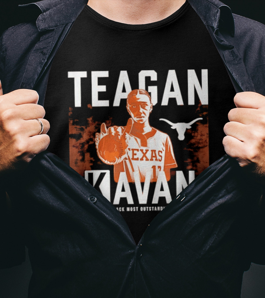 Texas Softball Teagan Kavan Back To Back Most Outstanding Player T-Shirt