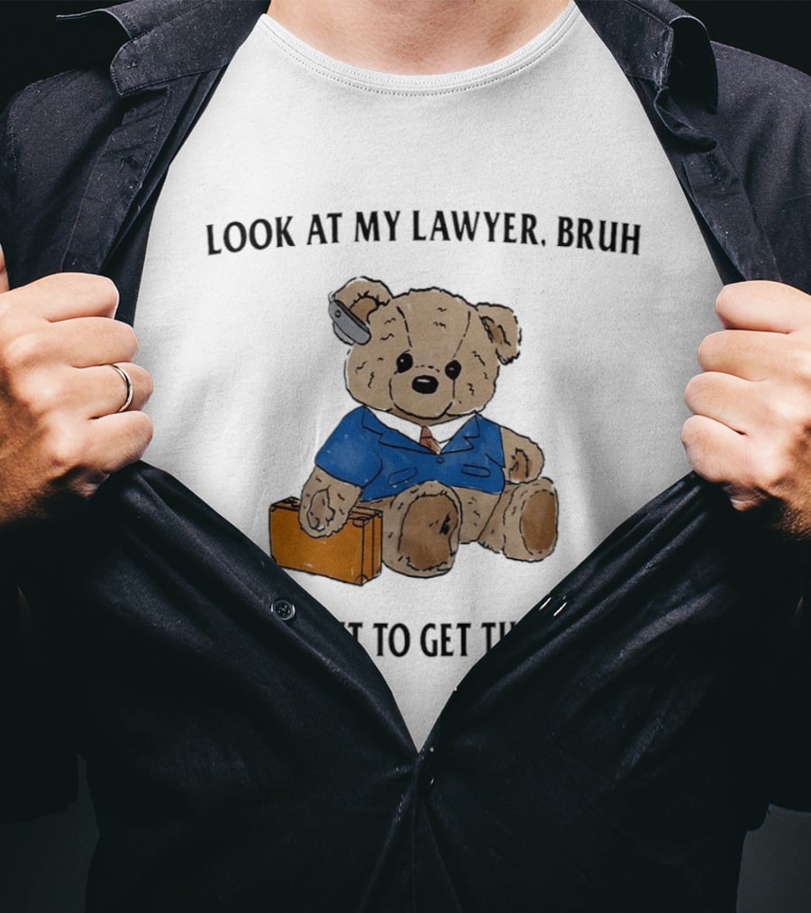 Bear Bracing For Bedtime With Lawyer Vibes T-Shirt