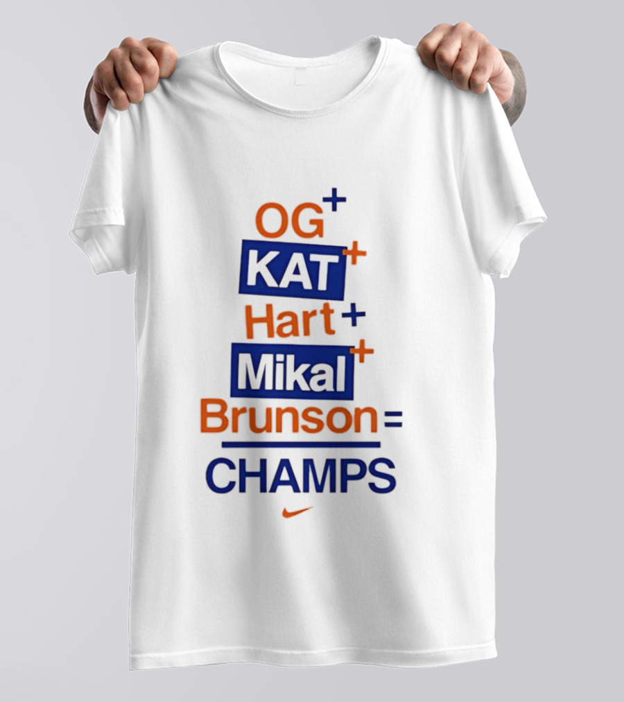 OG KAT Hart Mikal Brunson Champs Knicks 2026 T-Shirt