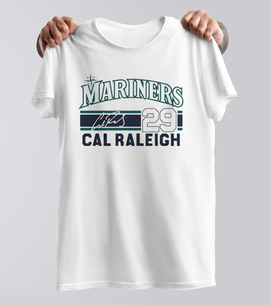 Seattle Mariners Mariners 29 Cal Raleigh T-Shirt