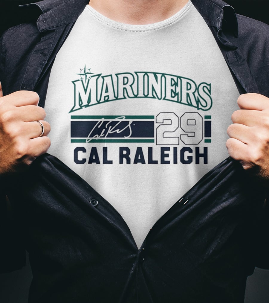 Seattle Mariners Mariners 29 Cal Raleigh T-Shirt