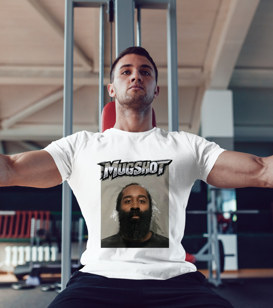 James Harden Shot Graphic Black And White T-Shirt