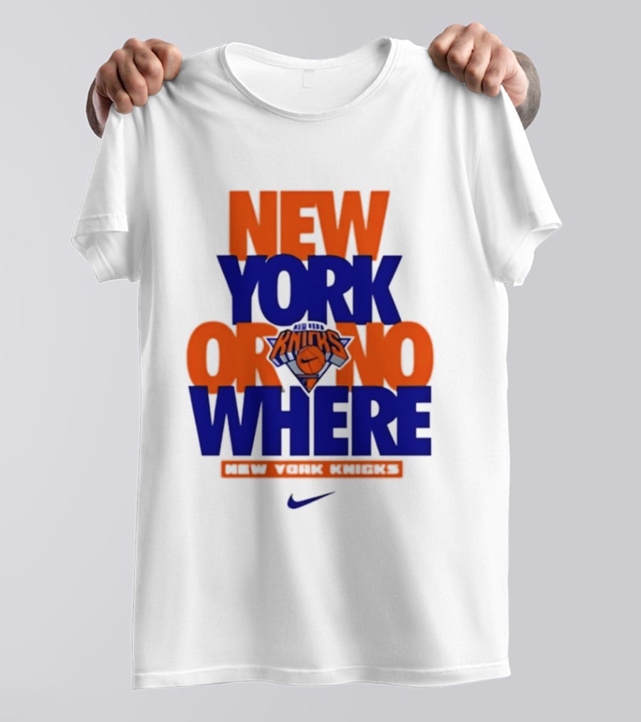 New York Or Nowhere New York Knicks 2026 AJ1 T-Shirt