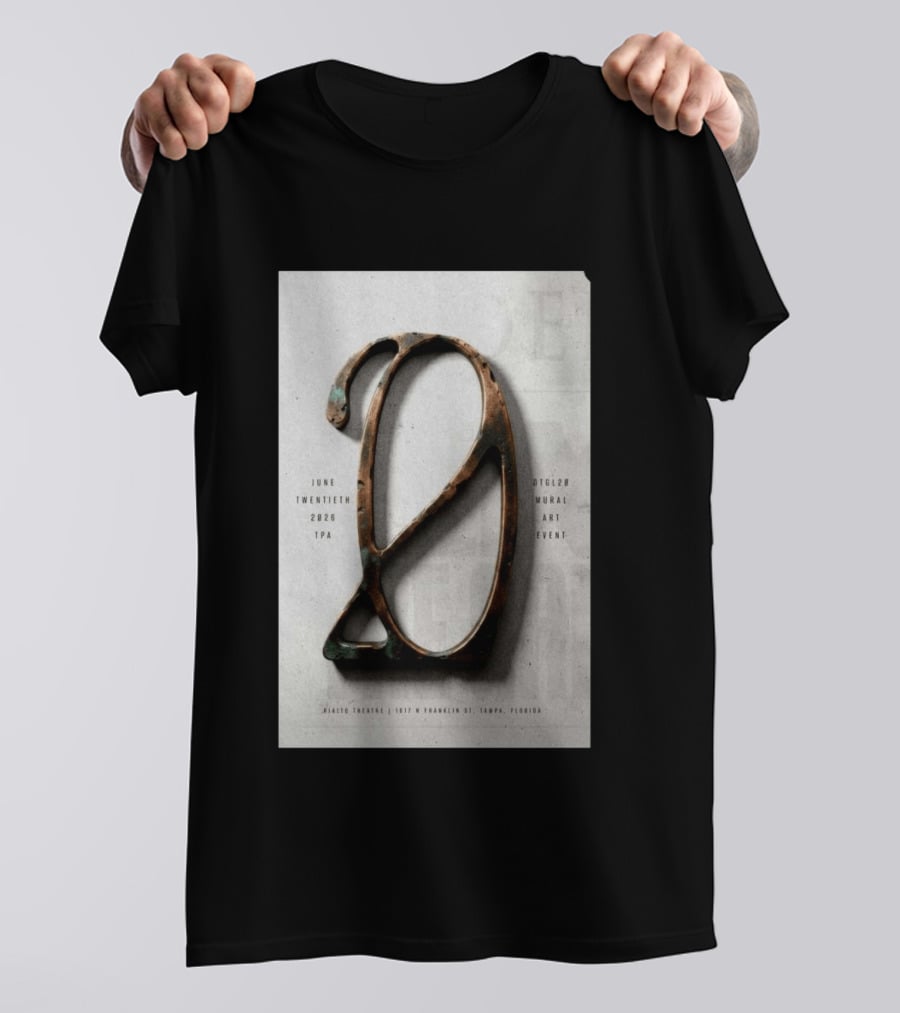 Underoath Mural Art Event Tampa Florida June Twentieth 2026 T-Shirt