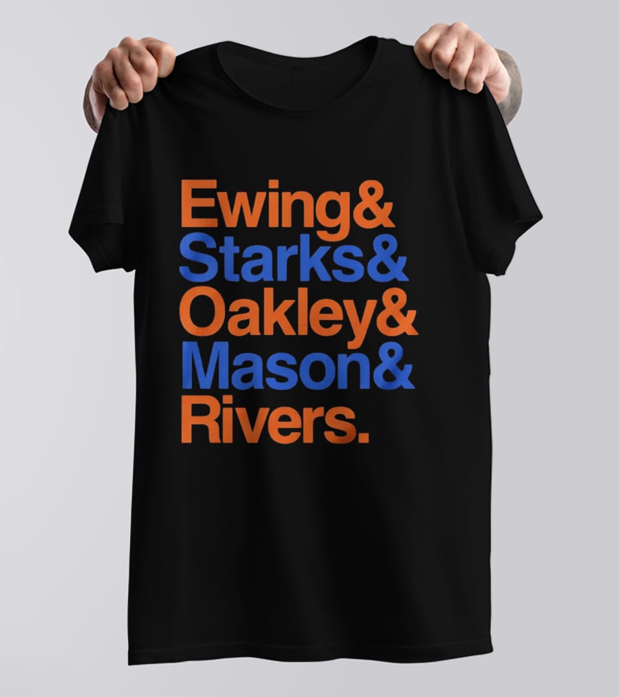 New York Knicks Ewing Starks Oakley Mason Rivers Legends T-Shirt